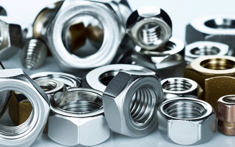 What are the processing steps for hex nuts?